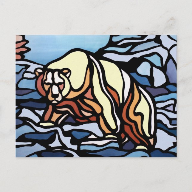Polar Brevkort - inbyggt Bear Art-vykort Vykort (Framsida)