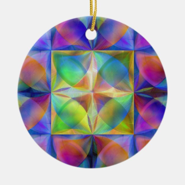Polar design II Julgransprydnad Keramik (Framsidan)