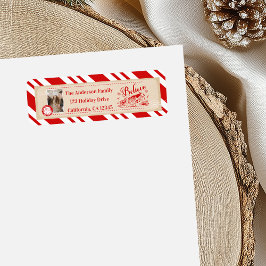 Polar Express Christmas Ticket Adress Returadress Etikett