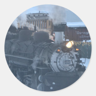 Polar Express Engine Runt Klistermärke