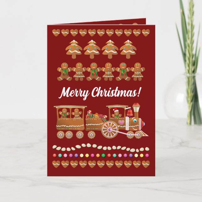 Polar Express för Gingertea Cookies Helgkort (Framsida)