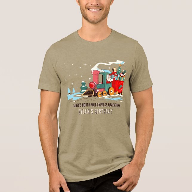 Polar Express jul Santa's tågåventyr T Shirt (Framsida)