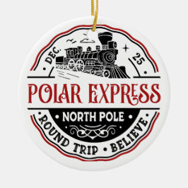 POLAR EXPRESS Round Resa Ornament