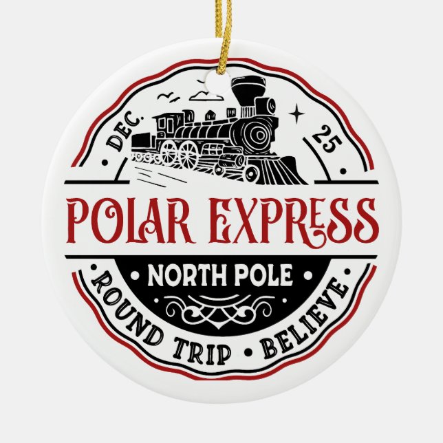 POLAR EXPRESS Round Resa Ornament (Framsidan)
