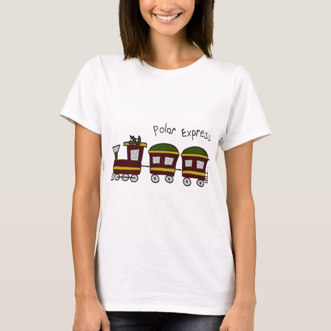 Polar Express Tåg T Shirt (Framsida)