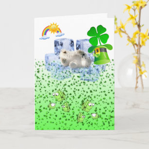 Polar för hälsningskort i saint patrick's day kort