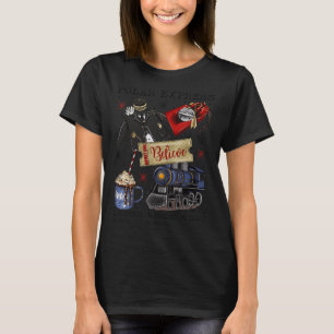 Polar för julgranar i Nordpolen Express i hela Jul T Shirt
