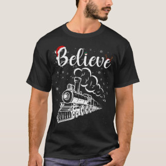 Polar för julgranar i Nordpolen Express i hela Jul T Shirt