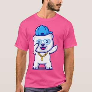 Polar för slampa med hatt och guld t shirt