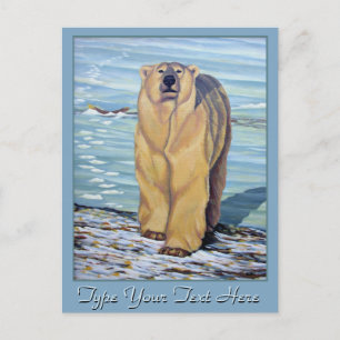 Polar för vykort för polar Bear Art Postcard