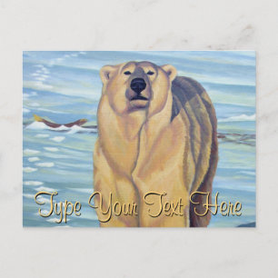 Polar för vykort för polar Bear Art Postcard