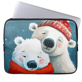Polar Hugs Laptop Fodral