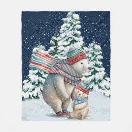 Polar i rutor för utspädda vattenfärger fleecefilt