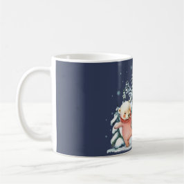 Polar i rutor för utspädda vattenfärger kaffemugg