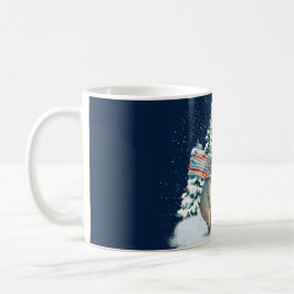 Polar i rutor för utspädda vattenfärger kaffemugg