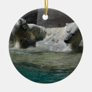Polar i Vatten Julgransprydnad Keramik