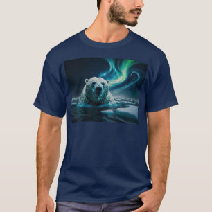 Polar, isgolv och Aurora konst T Shirt