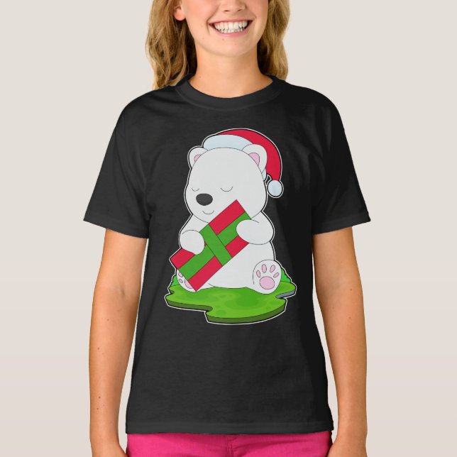 Polar jul Paket T Shirt (Framsida)