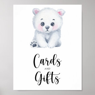 Polar - kort och gåvor till babydusch poster