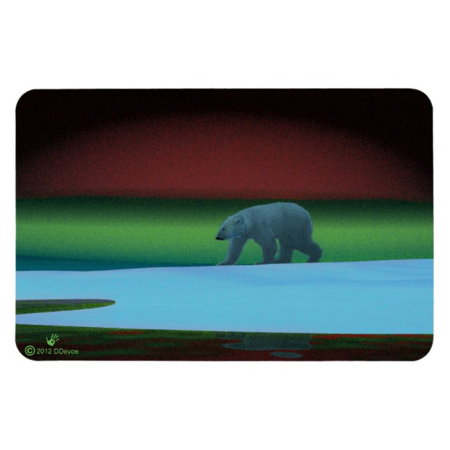Polar Lights Isbjörn Magnet (Horisontell)