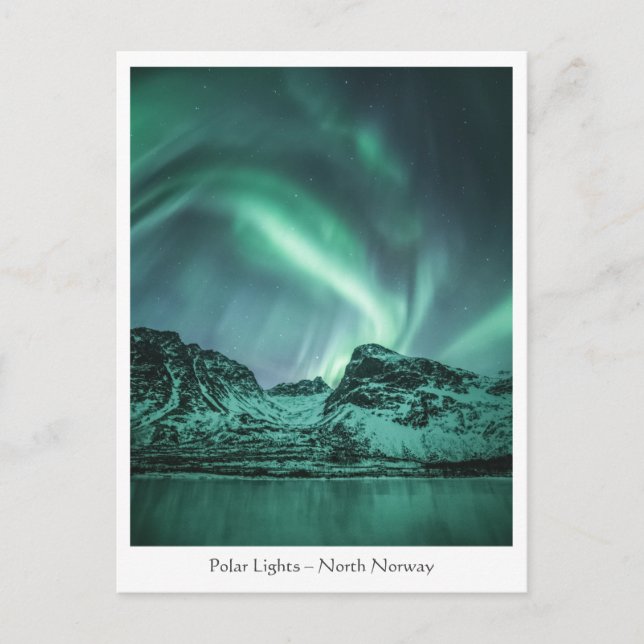 Polar Ljus Norge vykort (Framsida)