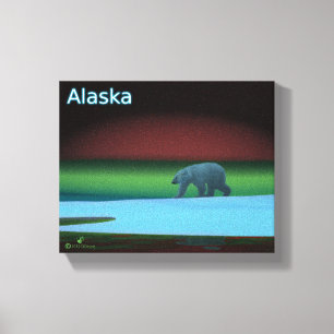 Polar Ljus Polar Bear Canvastryck