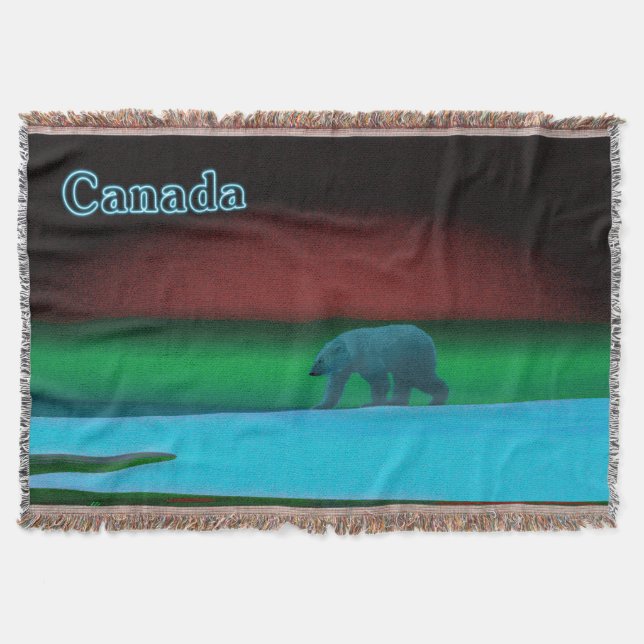 Polar Ljus Polar Bear Filt (Framsidan)