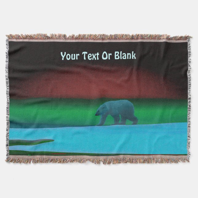 Polar Ljus Polar Bear Filt (Framsidan)