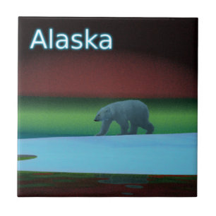 Polar Ljus Polar Bear Kakelplatta