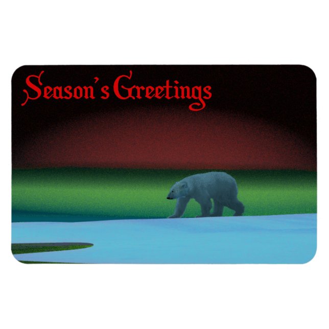 Polar Ljus Polar Bear Magnet (Horisontell)