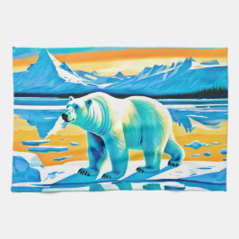 Polar Majestät: Arktiskt landskap Kökshandduk