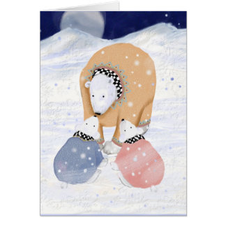 Polar mamma hälsningskort