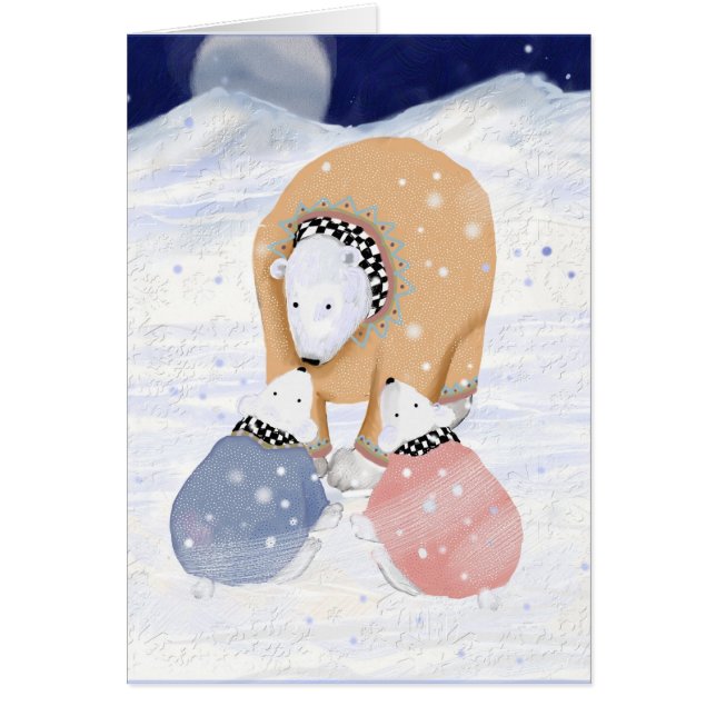 Polar mamma hälsningskort (Framsidan)