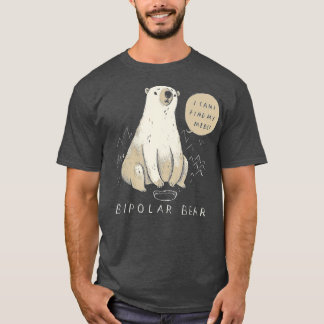 polar med bipolär björn, bipolär skjortbjörnshiera t shirt
