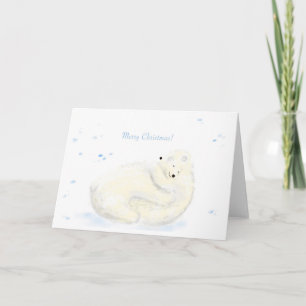 Polar med julkort kort