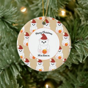 Polar med julprydnad mönster Personalize Julgransprydnad Keramik
