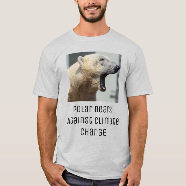 Polar mot klimatförändringar t shirt (Framsida)