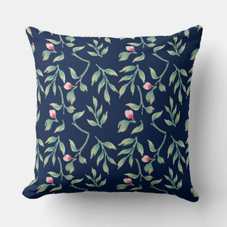 Polar Night Blue Wedding Keepsake Throw Pillow Kudde