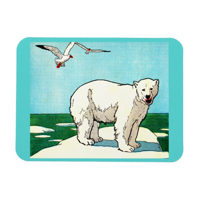 polar och fiskmåsar magnet (Horisontell)
