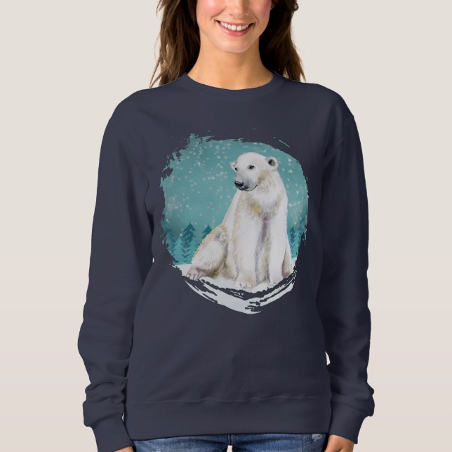 Polar Öron och stjärnor Sötskjorta T Shirt (Framsida)