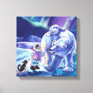 Polar Pals Canvastryck