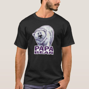 Polar Pappa Bear Manar Mörk Tee