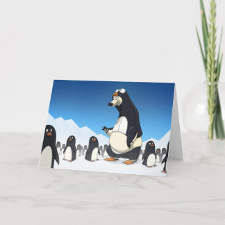 Polar Penguin-kort (tomt invändigt) Helgkort
