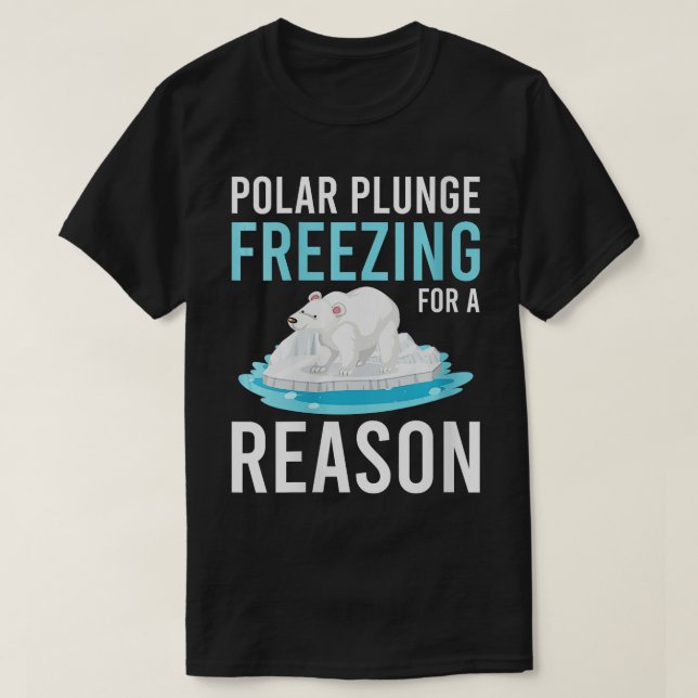 Polar Plunge Freeing för en säkring VNeck T Shirt (Design framsida)