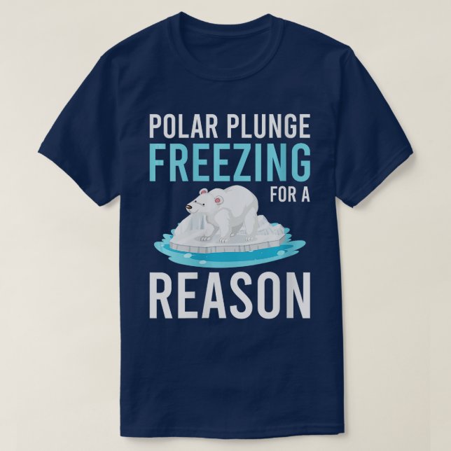 Polar Plunge Freeing för en säkring VNeck T Shirt (Design framsida)
