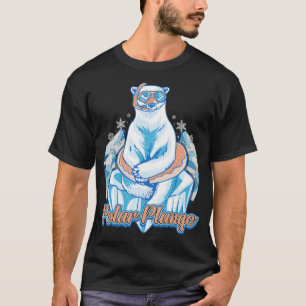 Polar Plunge Ice Jump Funny Polar Bear Winter T Shirt