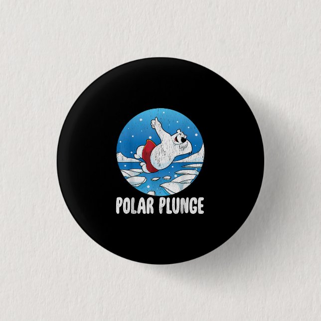 Polar Plunge Ice Jump Polar Bear Winter Simma Knapp (Framsida)