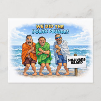 Polar Plunge Sullivans Island Vykort