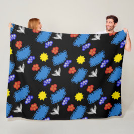 Polar täcker röd gult för blått för Jimette Fleecefilt