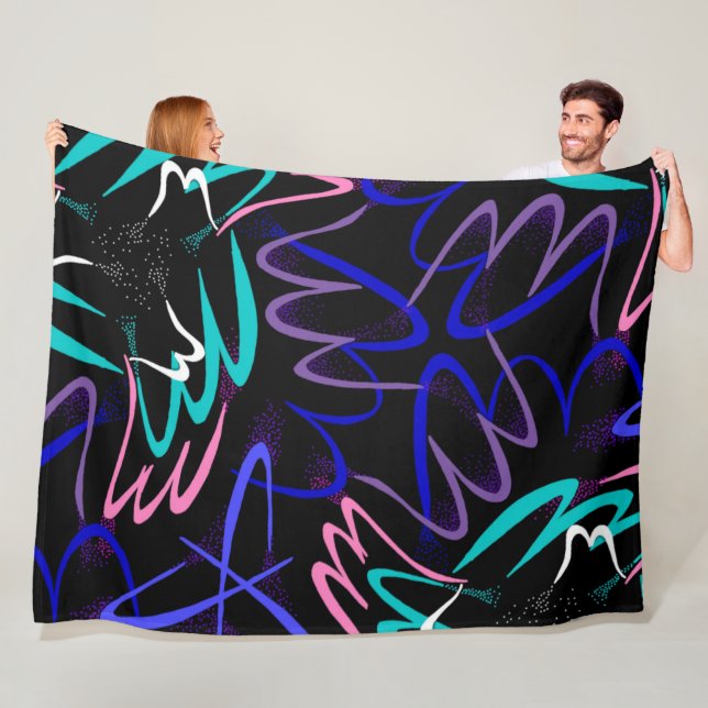 Polar täcker turkos för blått för Jimette Fleecefilt (På plats)